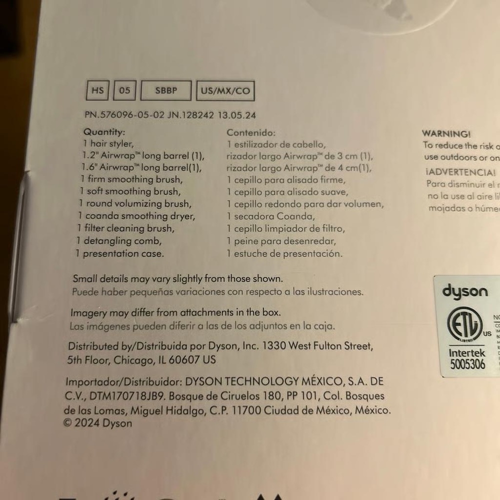 Dyson Airwrap™ multi-styler & dryer Straight+Wavy(Strawberry Bronze/Blush Pink) - Picture 4 of 4